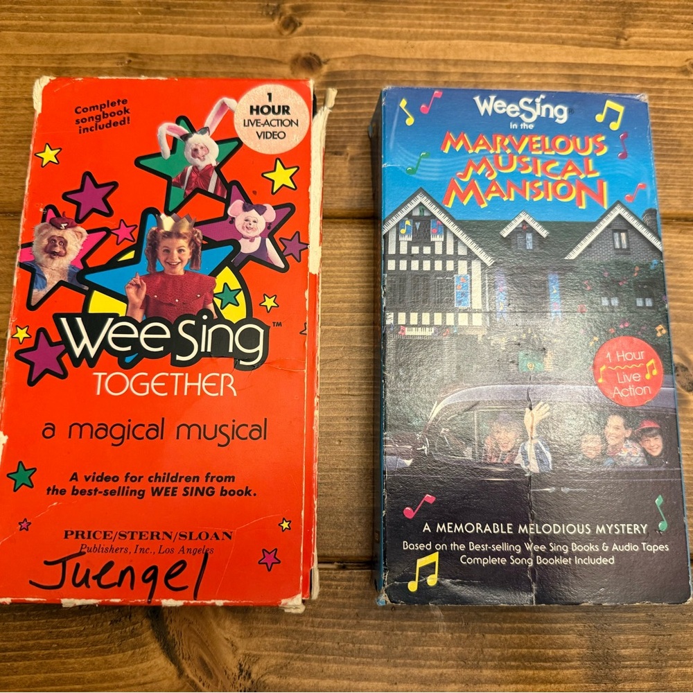 Wee Sing Together VHS A Magical Musical & Marvelous Musical Mansion Vintage Rare